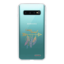 Coque Samsung Galaxy S10 360 intégrale transparente Carpe Diem Or Ecriture Tendance Design Evetane.