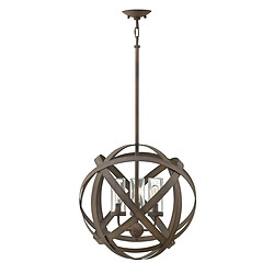 Elstead Lighting Plafonnier extérieur à 3 ampoules en fer IP44, E14