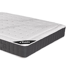 Acheter Vente-Unique Ensemble 160 x 200 cm sommier coffre blanc + matelas ressorts ensachés accueil mémoire de forme ép.27cm - ATLANTIDE de YSMÉE