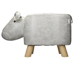 Tabouret hippo pouf animal repose-pied coussin ottoman siège enfant WOMO-DESIGN®