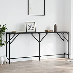 Maison Chic Table console | Meuble d'entrée | Table d'appoint noir 180x23x75 cm bois d'ingénierie -GKD38168