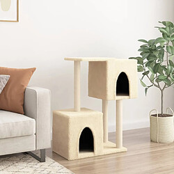 Avis Arbre à chat avec griffoirs,niche pour chat en sisal Crème 86 cm -MN35522