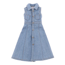 1/3 Poupée Outfit Denim Robe Robe Pour Bjd Poupée Vêtement Accessoire Bleu Clair 1/3 vêtements de poupée BJD