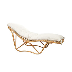 Chaise longue Romimex Naturel 170 x 70 x 65 cm 