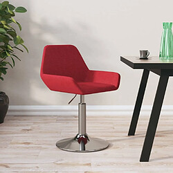 vidaXL Tabouret de bar Rouge bordeaux Tissu