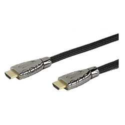 Cable hdmi métal doré nylon high speed 4k 3.0m pour tv lcd cables divers marques