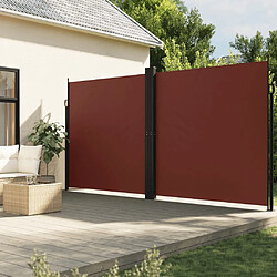 vidaXL Auvent latéral rétractable marron 200x1000 cm 