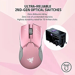 Avis Razer viper Ultimate avec station d'accueil rose sans fil USB type - C 20000 DPI souris de jeu