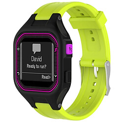 Wewoo Bracelet pour montre connectée Dragonne ajustable Garmin Forerunner 25 vert 