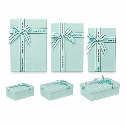 Pincello Set de boîtes décoratives Vert Carton Lien 3 Pièces