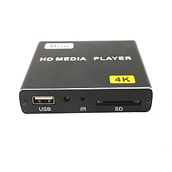 Wewoo Passerelle multimédia JEDX 4K HD Player Single Machine AD Mise sous tension automatique Lecture en boucle vidéo PPT Écran horizontal et vertical U Disque SD Play UK