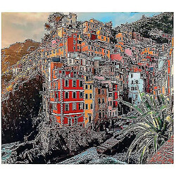 Universal 1000pcs Cinque Terre Jigsaw Diy Puzzle Toys Assemblage de décoration d'image