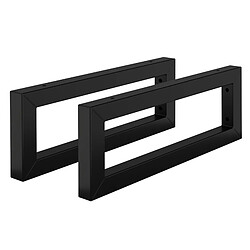 ML-Design Set 2x Consoles Murales, 450x150x30 mm, Noir, Acier, Design Flottant, Support d'Étagère pour Lavabo/Meuble/Table pour Salle de Bain/Chambre à Coucher, Réglable, Matériel de Montage Inclus 