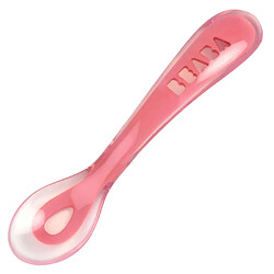 Beaba Ensemble d'assiette bébé à 2 compartiments Silicone Rose pas cher