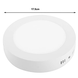 Avis Wewoo Dalle LED blanc Lumière ronde de panneau chaud de 12W LED, flux lumineux: 860lm, diamètre: 17.5cm