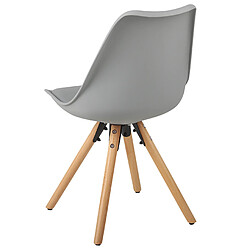 Beliani Chaise de salle à manger Set de 2 Gris DAKOTA pas cher