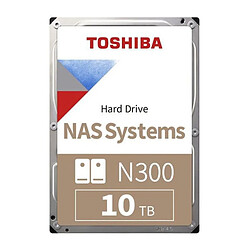 Disque Dur Interne - TOSHIBA - NAS N300 - 10To - 7200 tr/min - 3,5 HDWG11AEZSTA