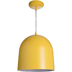 Lussiol Luminaire Loft color, suspension métal, 60 W, jaune, ø 30 x H 30 cm