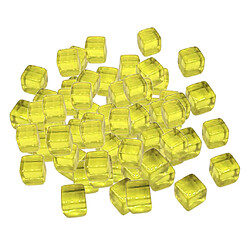 100pcs 10mm coloré dés jeux de société cube pour la partie kTV jouets jaune