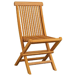 Avis Maison Chic Lot de 2 Chaises de jardin,Fauteuil d'extérieur avec coussins vert Bois de teck massif -MN63854