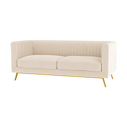 Acheter Rendez Vous Deco Canapé Gatsby 2 places en velours beige