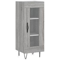 vidaXL Buffet Sonoma gris 34,5x34x90 cm Bois d'ingénierie