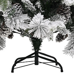 Acheter vidaXL Sapin de Noël à flocons de neige et pommes de pin 150 cm PVC/PE