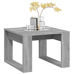 Avis vidaXL Table d'appoint Sonoma gris 50x50x35 cm Bois d'ingénierie