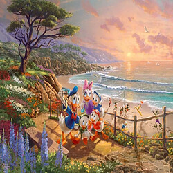 Acheter Schmidt Spiele- Thomas Kinkade Disney Donald et Daisy sur la Plage 1000 pièces Puzzle, 59951, coloré