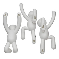 Acheter Umbra Patère bonhomme Buddy (Lot de 3) blanc.