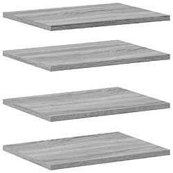 vidaXL Étagères murales 4 pcs sonoma gris 40x30x1,5 cm bois ingénierie