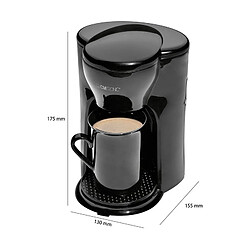 Cafetière à Filtre Électrique Petit, 1 Tasse en Céramique, Filtre en Nylon, 300, Noir, Clatronic, KA 3356 pas cher