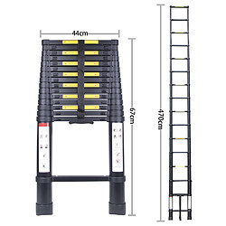 Avis Echelle Télescopique en Aluminium Echelle Pliante - 4.7 m