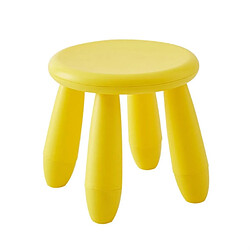 Wewoo Tabouret coloré pour enfantschaisetabouret de bébétabouret en plastique de jardin d'enfants jaune