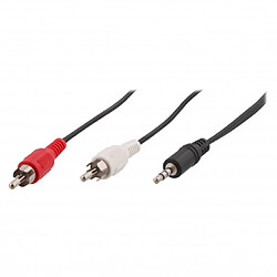 T'Nb TNB CJACKRCA12 - Câble jack stéréo 3.5 M/2 RCA M 1.2m - noir 