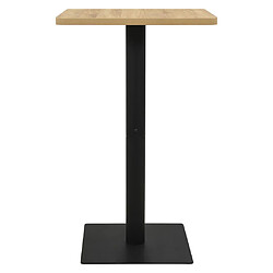 vidaXL Table de bistro Couleur chêne 78,5x78,5x107 cm 