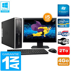 PC HP Compaq Pro 6300 SFF I5-2400 4Go 2To Graveur DVD Wifi W7 Ecran 27" · Occasion 