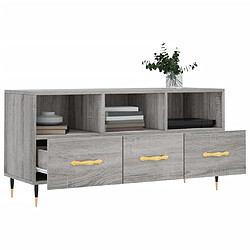 Acheter Maison Chic Meuble TV scandinave gris - Banc TV pour salon Sonoma 102x36x50 cm bois d'ingénierie -MN96918