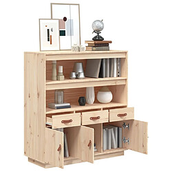 Maison Chic Buffet,Meuble de Rangement,commode pour salon,Cuisine 100x40x108,5 cm Bois massif de pin -MN31622 pas cher