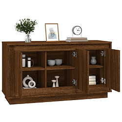 Avis vidaXL Buffet chêne marron 102x35x55 cm bois d'ingénierie