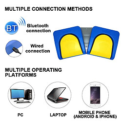 Wewoo Pédale double Bluetooth sans fil USB pas cher