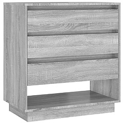 vidaXL Buffet Sonoma gris 70x41x75 cm Bois d'ingénierie