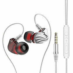 Écouteurs Intra-Auriculaires 3,5 Mm Casque De Jeu De Basse Compatible Pour Ios Huawei S2000 Argent