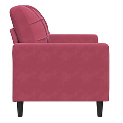 Acheter vidaXL Fauteuil Rouge bordeaux 60 cm Velours