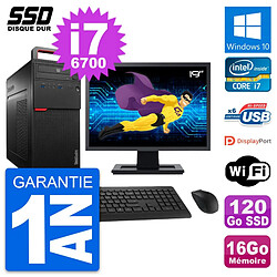 PC Tour Lenovo M700 Ecran 19" Intel i7-6700 RAM 16Go SSD 120Go Windows 10 Wifi · Occasion 