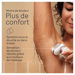 Braun Épilateur Silk-épil 9 Flex - Avec Tête De Rasoir Pour Femmes, Sabot Tondeuse, Brosse Exfoliante et Mini-Rasoir Visage - Bl pas cher