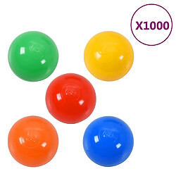 vidaXL Balles de jeu 1000 pcs multicolore