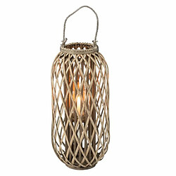 Paris Prix Lanterne Design en Bois Willow 66cm Gris