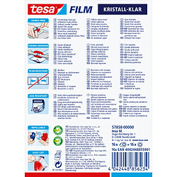 tesa Mini dévidoir + 1 ruban adhésif tesa Film transparent () 