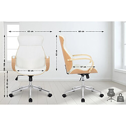 Non Chaise de bureau Melilla simili cuir